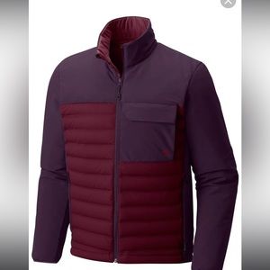 NWT MOUNTAIN HARDWEAR MAROON MENS JACKET SIZE SMALL LIGHT WEIGHT